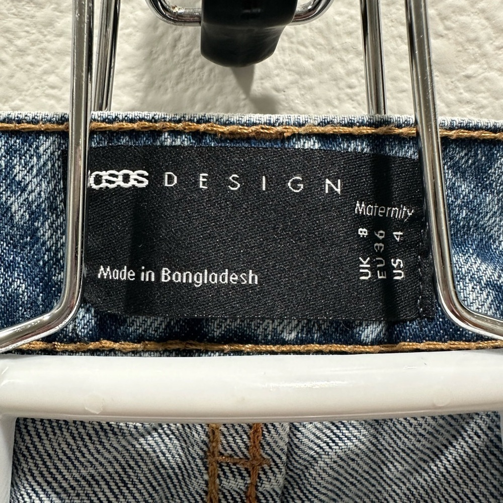 ASOS maternity jeans medium wash size 4 - Picture 2 of 3